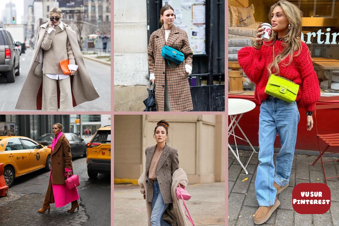 Porter un sac coloré en hiver